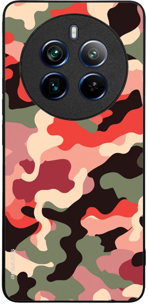 Θήκη Sonique Camouflage Army Series για Realme 12 Pro 5G / Realme 12 Pro Plus 5G Κόκκινο