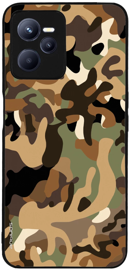 Θήκη Sonique Camouflage Army Series για Realme C35 Καφέ