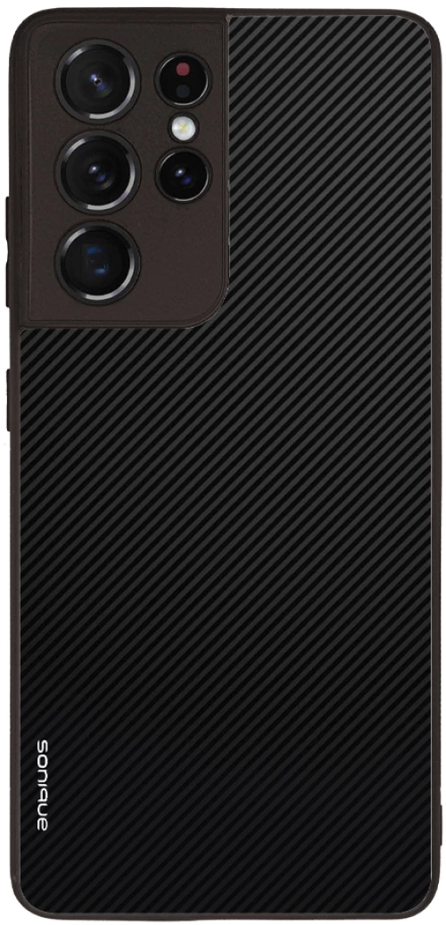 Θήκη Sonique Carbon Series για Samsung Galaxy S21 Ultra Μαύρο