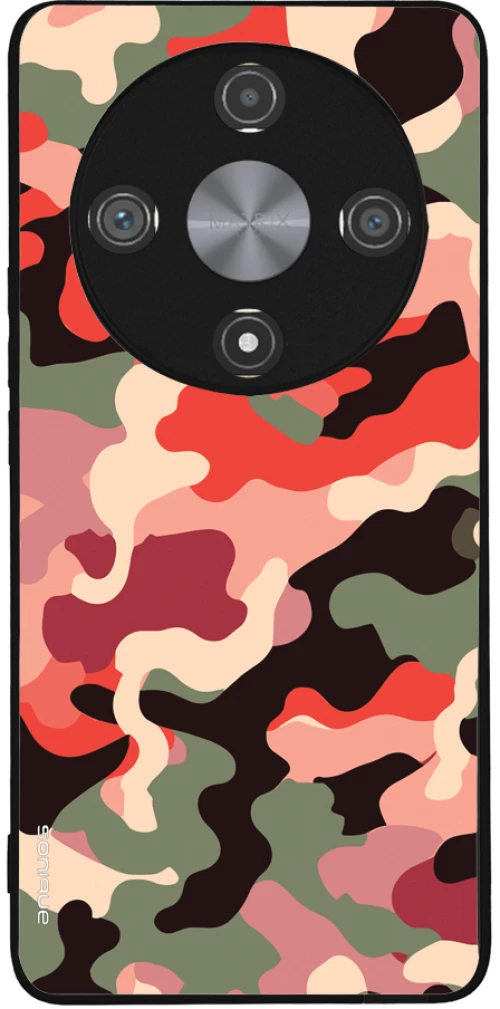 Θήκη Sonique Camouflage Army Series για Honor Magic6 Lite 5G Κόκκινο