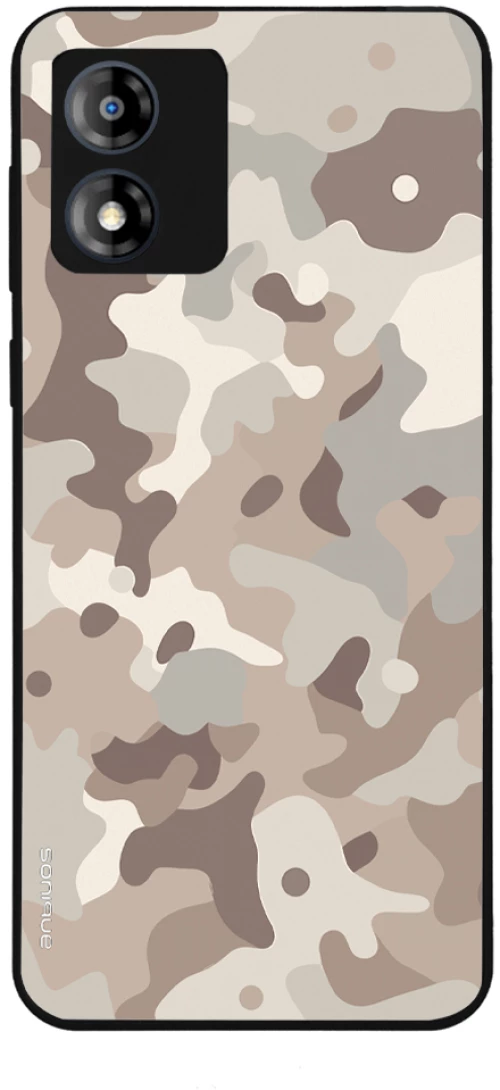Θήκη Sonique Camouflage Army Series για Motorola Moto E13 4G Μπεζ