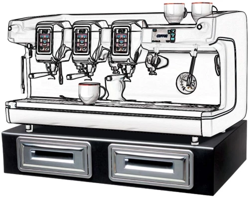 Συρτάρι καφέ διπλό RONDA AC379