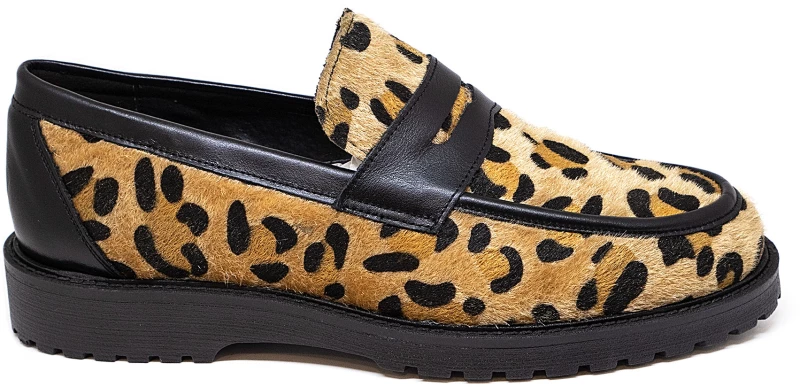 Bigshoes KL10704-20 Δερμάτινο Μοκασίνι Animal Print