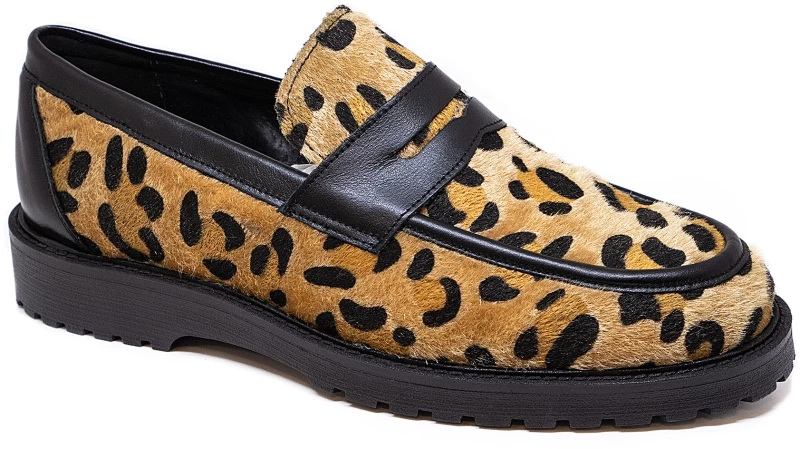 Bigshoes KL10704-20 Δερμάτινο Μοκασίνι Animal Print