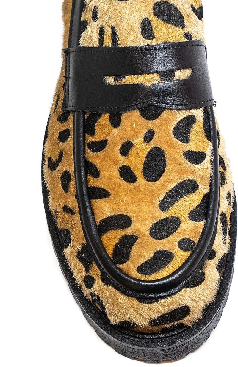 Bigshoes KL10704-20 Δερμάτινο Μοκασίνι Animal Print