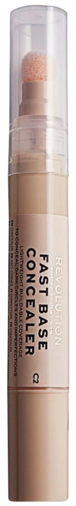 Makeup Revolution, Fast Base Concelear, Under-Eye Concealer Pen, C 2, 4.5 ml