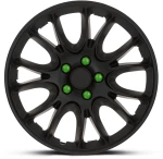 Σετ Τάσια 16 ''  Hero Black Green Caps, 4 τμχ