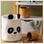 Καλάθι υφασμάτινο PANDA Φ35 Η40cm