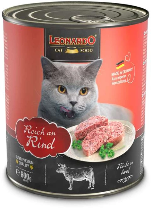 Leonardo Κονσέρβα Γάτας Beef 800gr