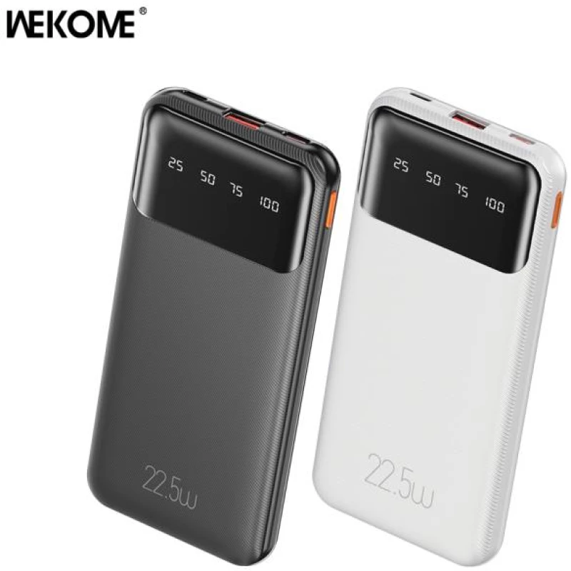 Power Bank WK 10000mAh 22,5W PDx1 & QC3.0x1 White WP-63