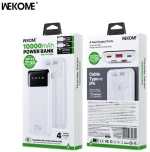 Power Bank WK 10000mAh 22,5W PDx1 & QC3.0x1 White WP-63