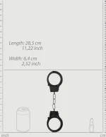 Μεταλλικές Χειροπέδες Beginner's Metal Hand Cuffs - Μαύρες