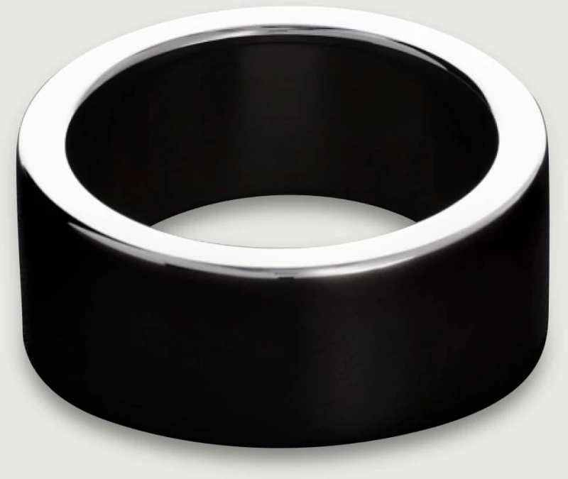Πλακέ Μεταλλικό Δαχτυλίδι Heavy Gauge Metal Cock Ring 20x45mm - Ασημί