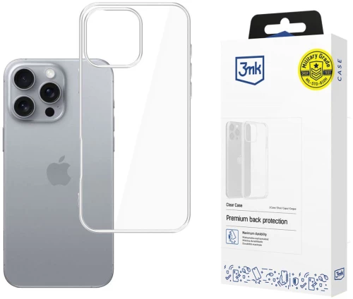 3mk® Θήκη Σιλικόνης για iPhone 16 Pro- Clear