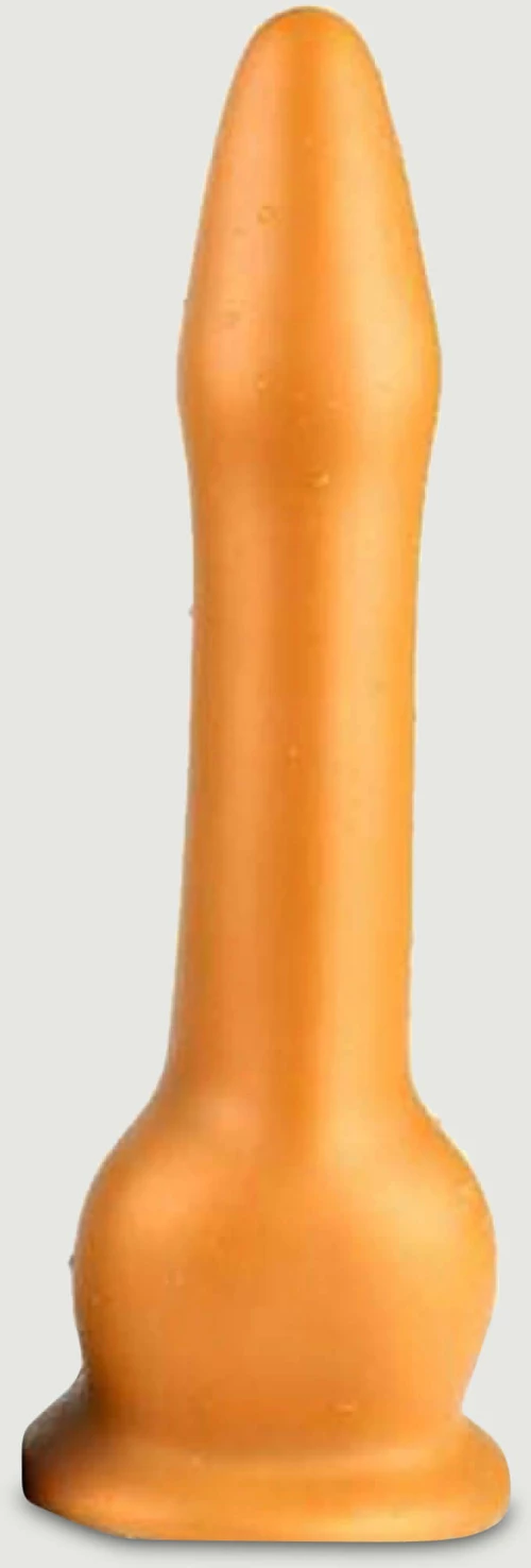 Μεγάλο Λείο Dildo Σιλικόνης με Βεντούζα Large Vipe Smooth Silicone Dildo 21 x 5 cm - Χρυσό