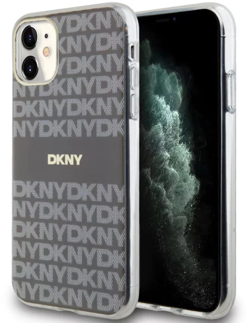 DKNY® Repeat Pattern Tonal Stripe MagSafe Θήκη για iPhone 11- Beige