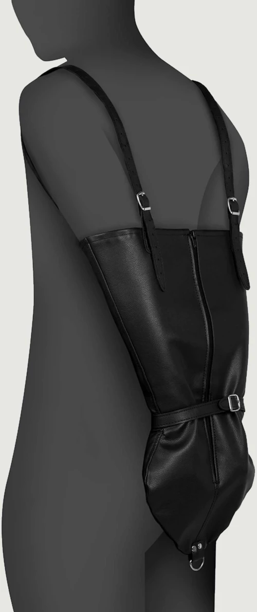 Δέσιμο Σώματος Zip Up Full Sleeve Arm Restraint - Μαύρο