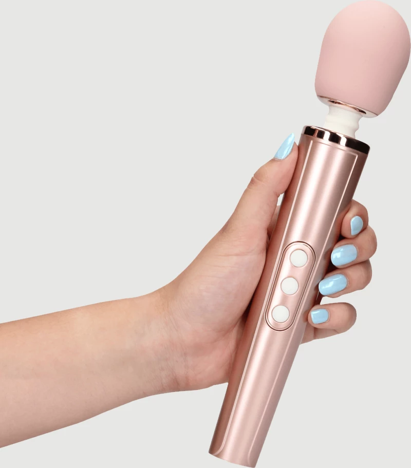 Συσκευή Μασάζ Loveline Powerful Silicone Head Massage Wand Vibrator - Ροζ