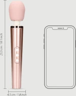 Συσκευή Μασάζ Loveline Powerful Silicone Head Massage Wand Vibrator - Ροζ