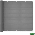 Διαχωριστικό Δίχτυ Περίφραξης 160gr/m² Γκρί 1,80x6m GRASHER Με Κρίκους