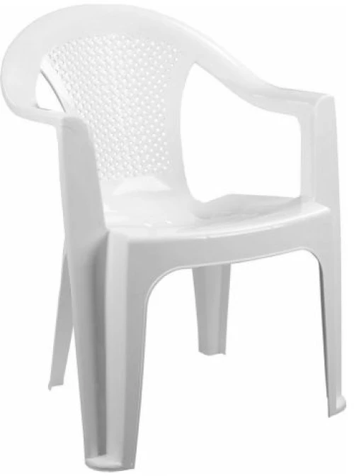 Καρέκλα Πλαστική ΕΡΡΙΚΑ Λευκή 59x60x80Ycm