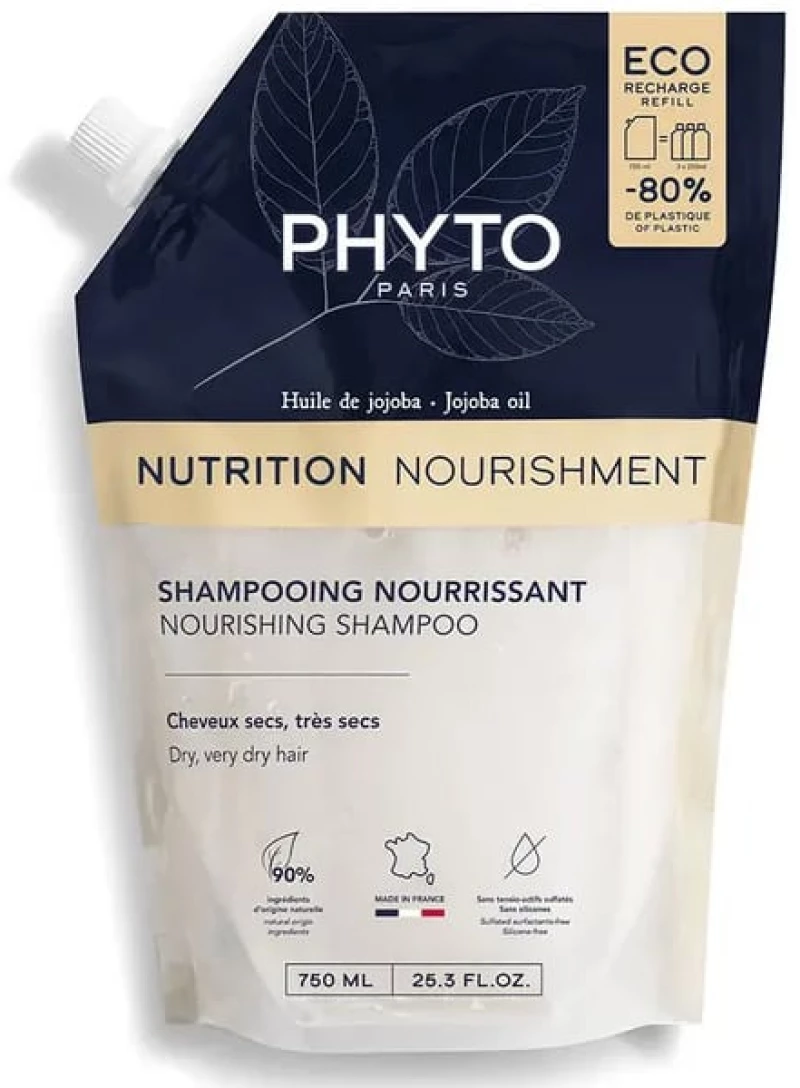 PHYTO nutrition rech shampoo refill ανταλλακτικό σαμπουάν 750ml