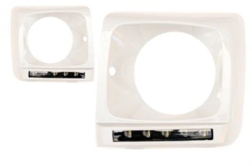 Led φώτα ημέρας για  Mercedes W461 / W463 G-CLASS (1989-2010)  - γκρι με φιμέ φώτα ημέρας