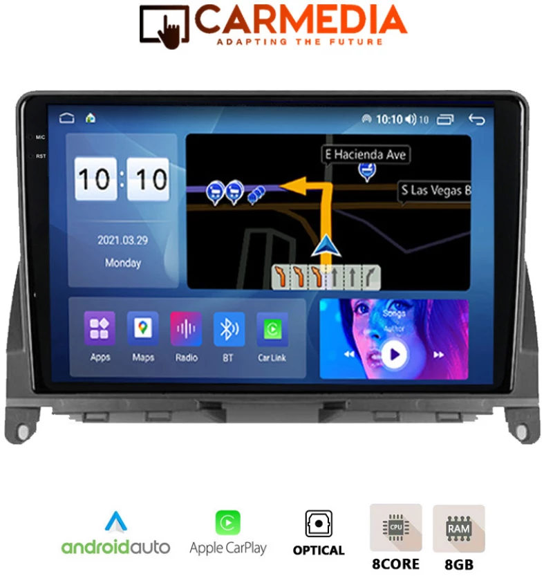 CARMEDIA CMDU8095-6 PRO PLUS TABLET 9.5'' OEM MERCEDES C (W204) 2007-2011