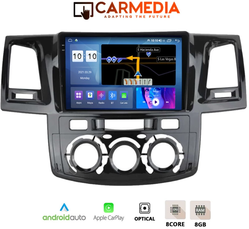 CARMEDIA CMDU8095-6 PRO PLUS TABLET 9.5'' OEM TOYOTA HILUX 2005-2011 A/C