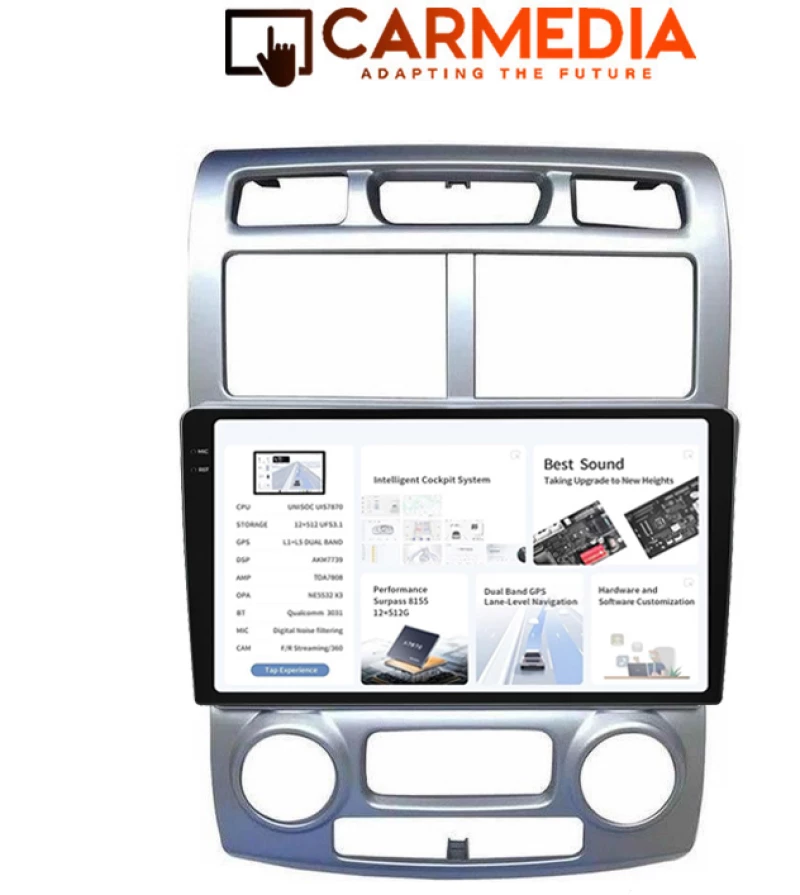 CARMEDIA CMDU4095-4 PRO PLUS TABLET 9.5'' OEM KIA SPORTAGE 2004-2010 CLIMA