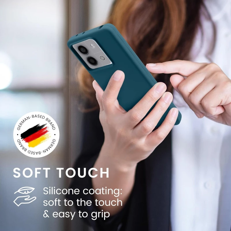 Θήκη Xiaomi Redmi Note 13 5G - KWmobile Soft Flexible Rubber Cover Σιλικόνης - Teal Matte (KWM000020LM002C)