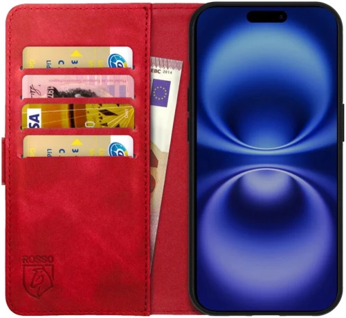 Θήκη Apple iPhone 16 Pro Max - Rosso Element PU Πορτοφόλι - Red (8719246453939)