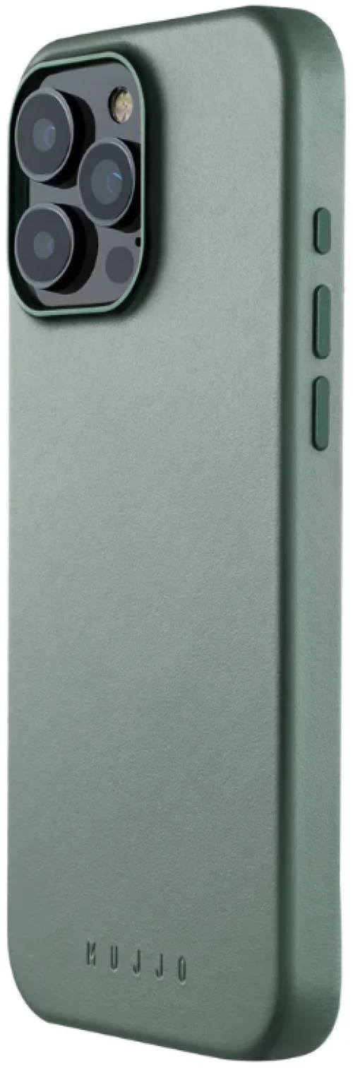 Θήκη Apple iPhone 16 Pro Max - MUJJO Full Leather Case Δερμάτινη με MagSafe - Green Smoke (MUJJO-CL-055-GS)