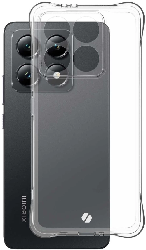 Θήκη Xiaomi 14T Spacecase Anti-Shock Διάφανη Σιλικόνης 1mm - Clear (5905719112981)