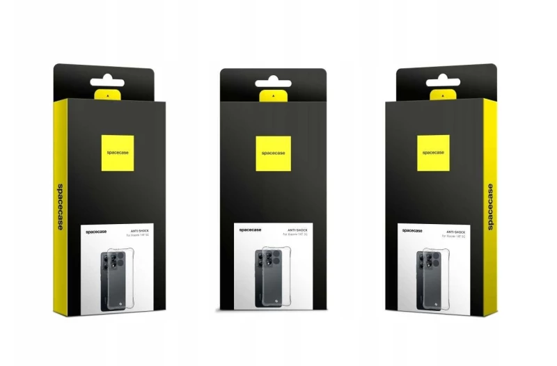 Θήκη Xiaomi 14T Spacecase Anti-Shock Διάφανη Σιλικόνης 1mm - Clear (5905719112981)