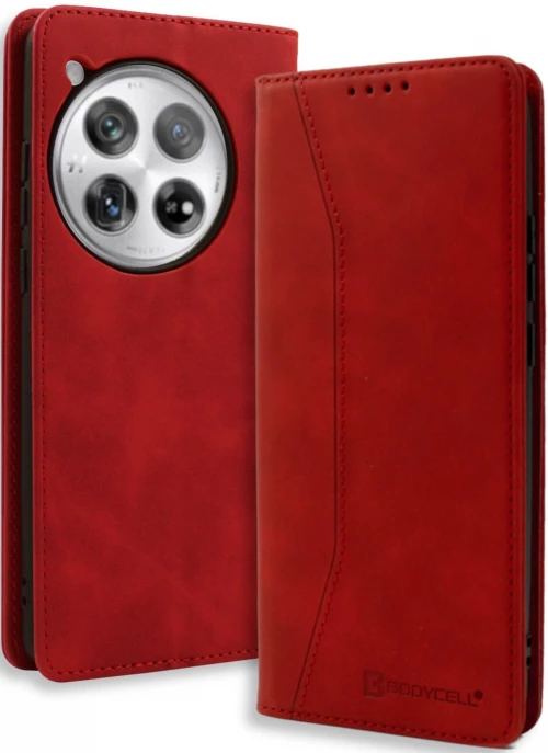 Θήκη OnePlus 12 Bodycell Book Case Πορτοφόλι - Red (5206015079788)