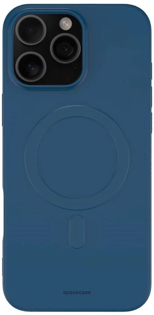 Θήκη iPhone 16 Pro Spacecase Silicone Magnetic Case Σιλικόνης με MagSafe - Blue (5905719111687)