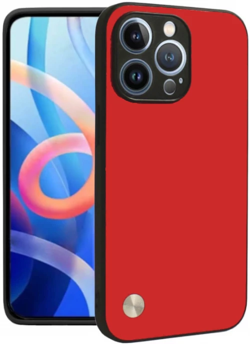 Θήκη iPhone 14 Pro Max Bodycell Vegan Cover Σκληρή - Red (5206015075889)