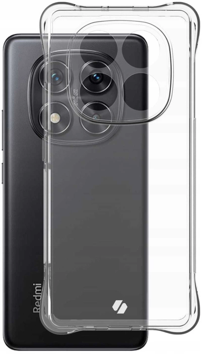 Θήκη Xiaomi Redmi Note 14 Pro 5G / Poco X7 Spacecase Anti-Shock Διάφανη Σιλικόνης 1mm - Clear (5905719113582)