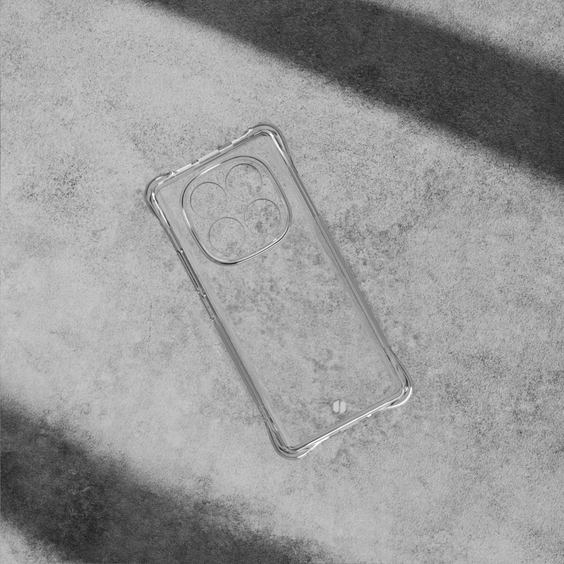 Θήκη Xiaomi Redmi Note 14 Pro 5G / Poco X7 Spacecase Anti-Shock Διάφανη Σιλικόνης 1mm - Clear (5905719113582)