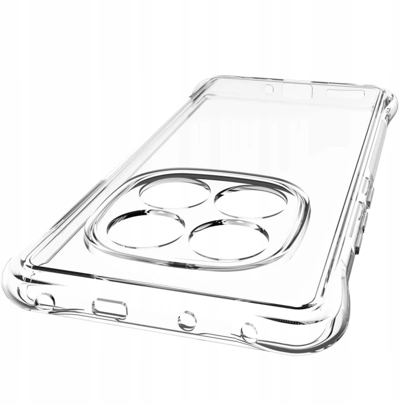 Θήκη Xiaomi Redmi Note 14 Pro 5G / Poco X7 Spacecase Anti-Shock Διάφανη Σιλικόνης 1mm - Clear (5905719113582)