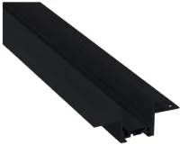 Ultra-Thin μαγνητική ράγα χωνευτή σε μαύρη απόχρωση D:1m (TRU0011-Black)