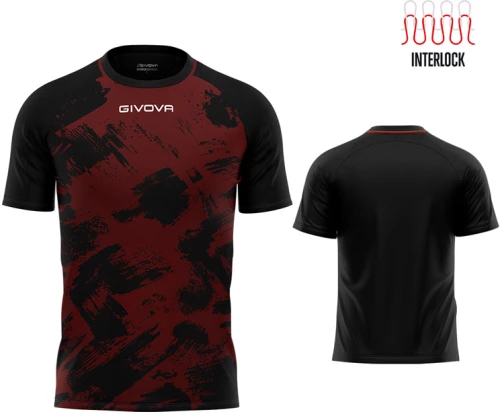 GIVOVA GIVOVA SHIRT ART INERLOCK BURG/BLK MAC05-0810