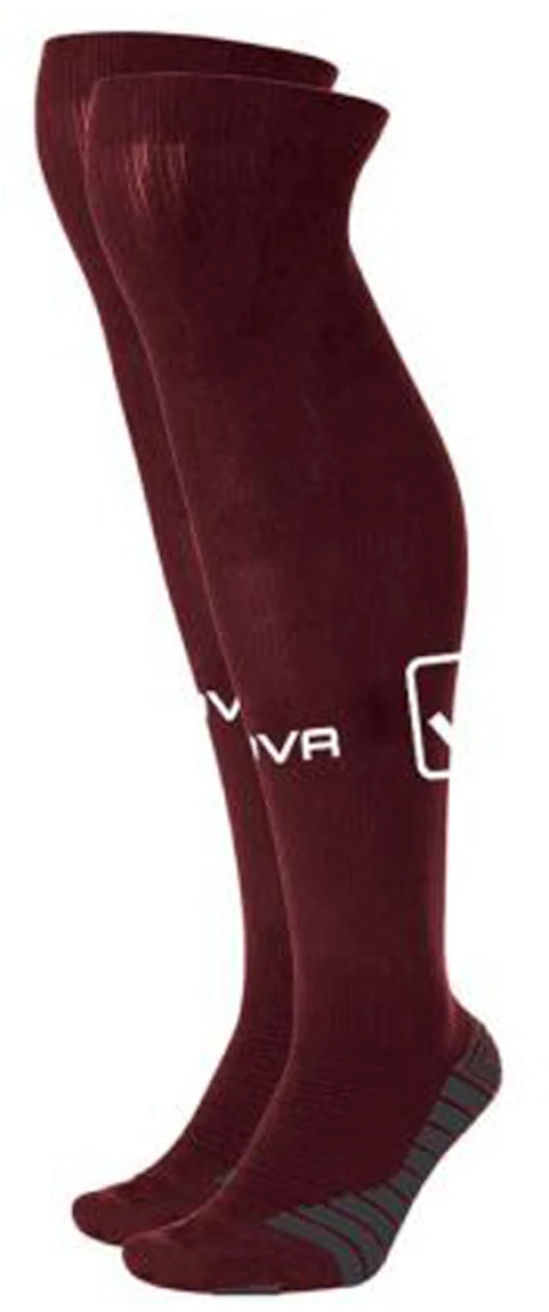 GIVOVA CALZA HIGH SOCCER SOCKS BURGUDY/WHT C031-0803