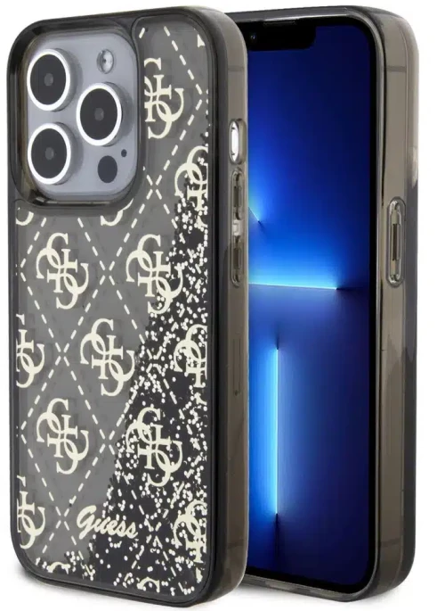 Guess iPhone 15 Pro Back cover case - Black (GUHCP15LLC4PSGK)
