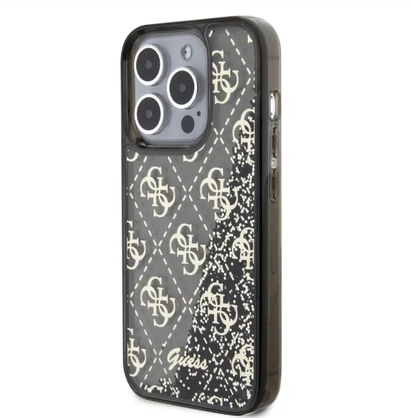Guess iPhone 15 Pro Back cover case - Black (GUHCP15LLC4PSGK)