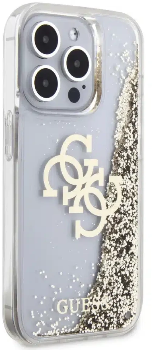 Guess iPhone 15 Pro Back cover case - Gold (GUHCP15LLG4GGO)