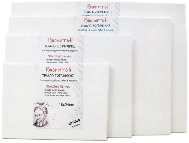 Τελάρο Ζωγραφικής Buonarroti 70x90cm με βαμβακερό καμβά