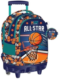 Τσάντα Τρόλλευ Must 34x20x44cm 3 Θήκες Basketball 000586187