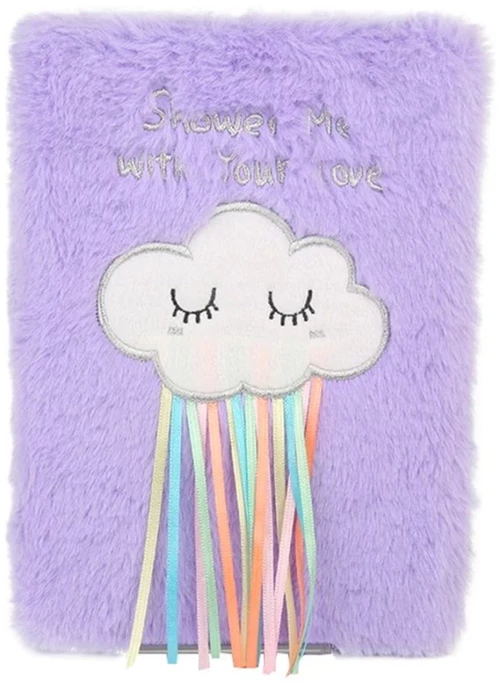 Shower Me With Your Love A5 Plush Lined Notebok